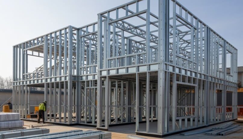 Light Gauge Steel Framing used in modular construction projects in Canada