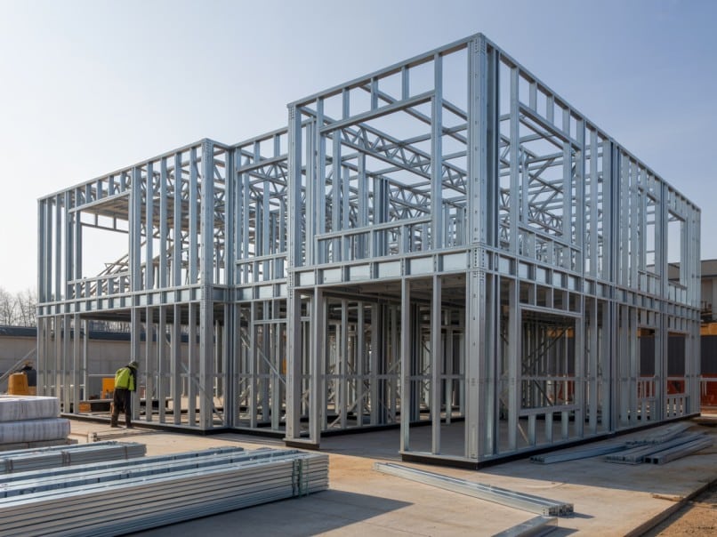 Light Gauge Steel Framing used in modular construction projects in Canada