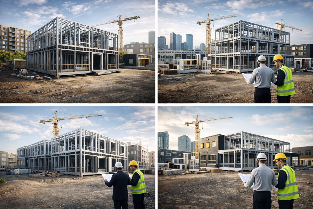 Modular construction for builders and developers using light gauge steel framing in Canada