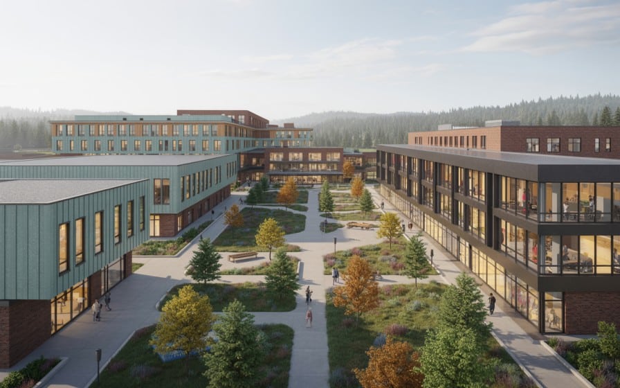 Canadian institutional modular buildings including hospitals, schools, and public facilities