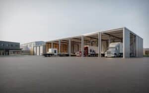 Modular logistics support facility designed for transportation operations