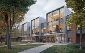 Modular school building designed for institutional education use in Canada