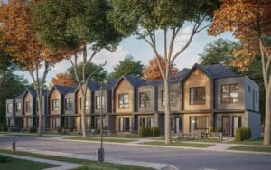 Modular townhome development designed for Canadian residential communities